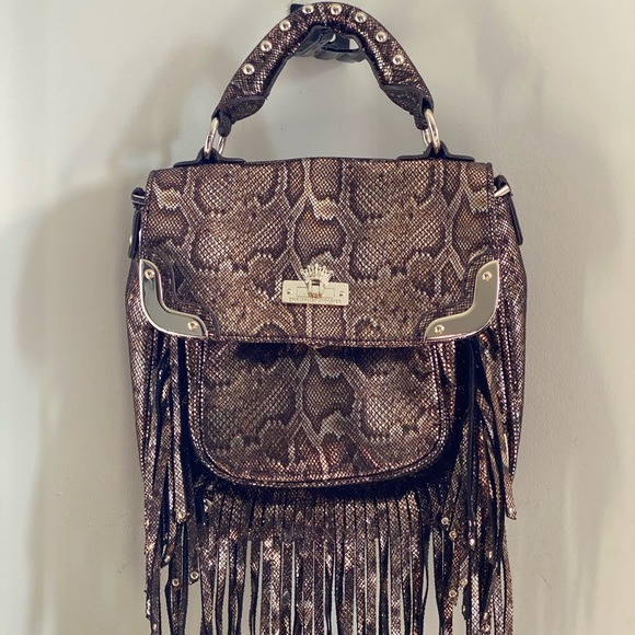 CHRISTIAN AUDIGIER Faux leather metallic bag - Picture 1 of 8